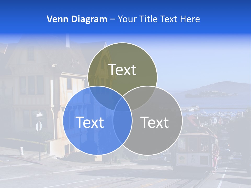 Houses At San Francisco, Usa PowerPoint Template