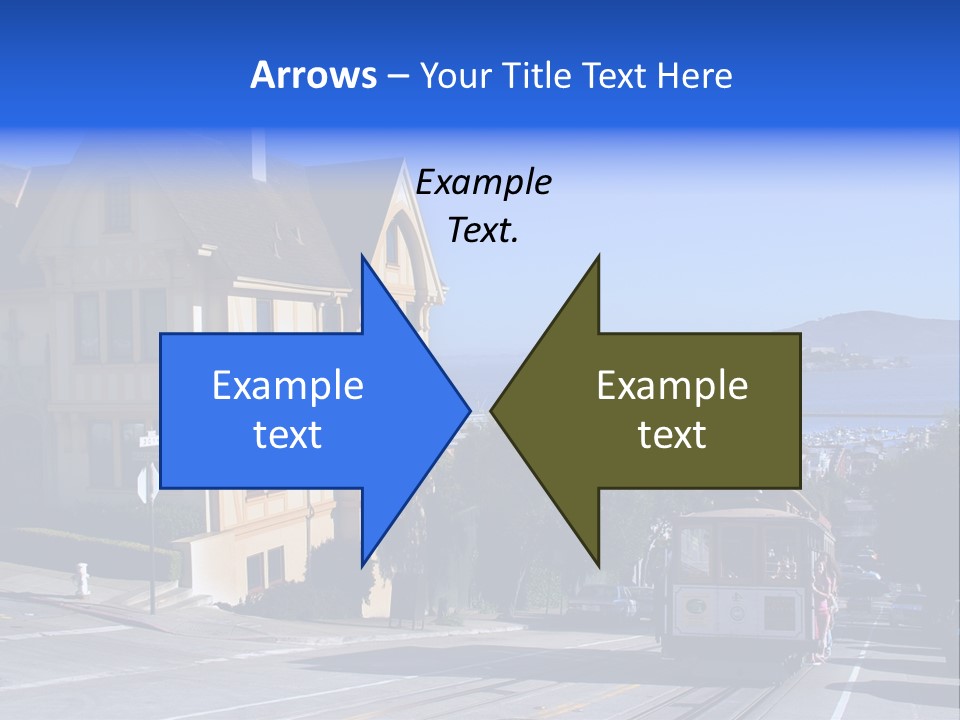 Houses At San Francisco, Usa PowerPoint Template