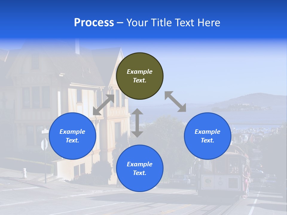 Houses At San Francisco, Usa PowerPoint Template