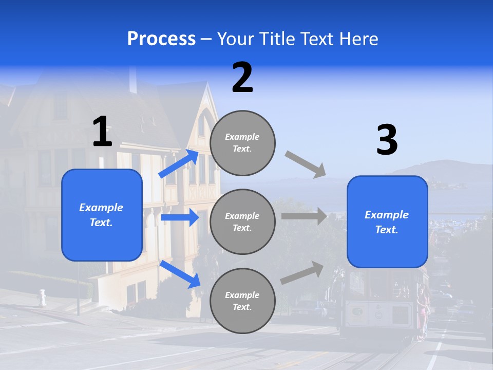 Houses At San Francisco, Usa PowerPoint Template