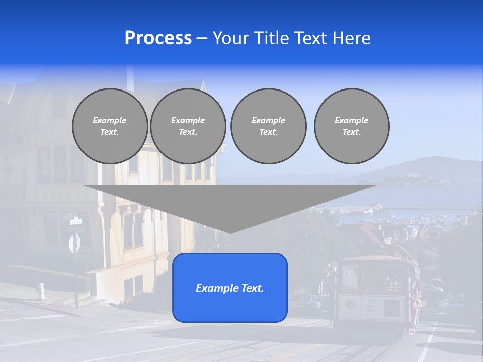 Houses At San Francisco, Usa PowerPoint Template