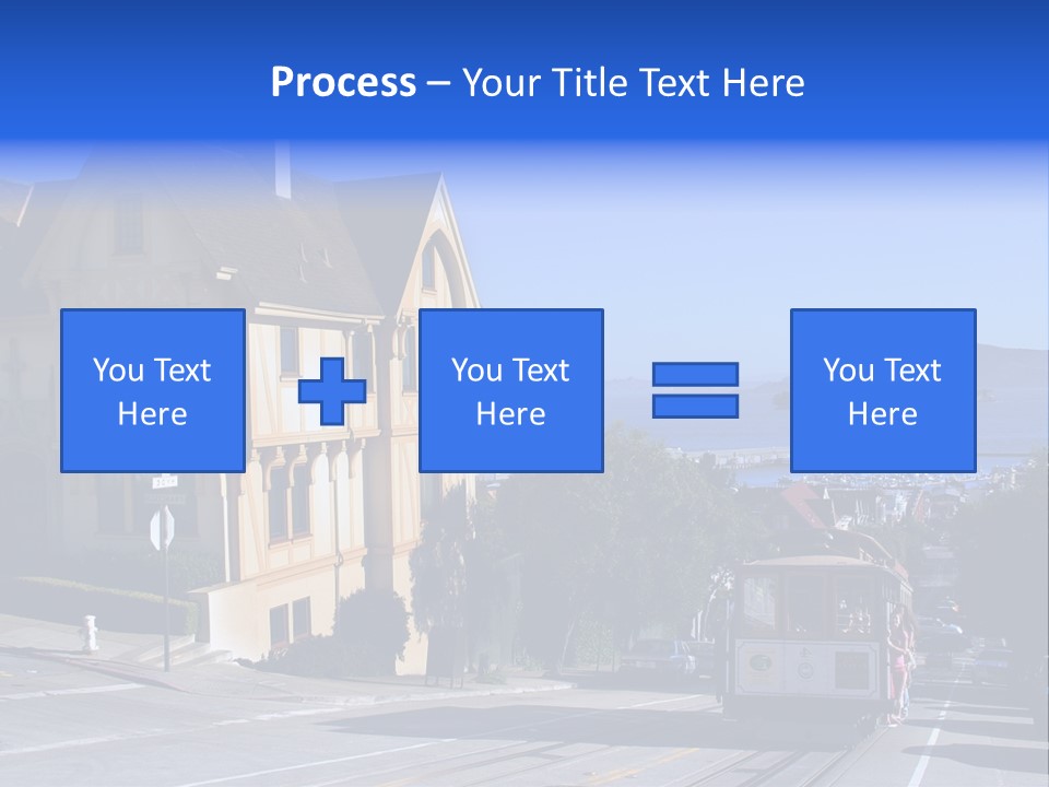 Houses At San Francisco, Usa PowerPoint Template