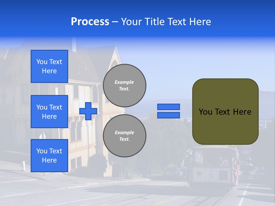 Houses At San Francisco, Usa PowerPoint Template