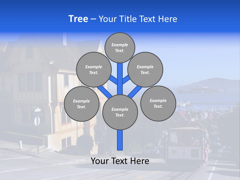 Houses At San Francisco, Usa PowerPoint Template