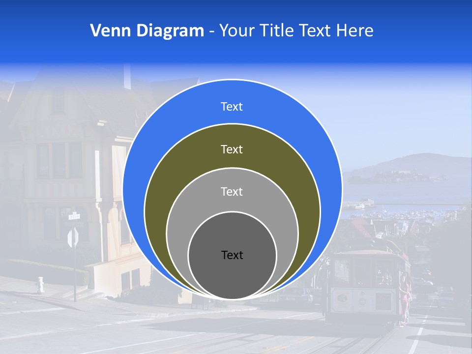 Houses At San Francisco, Usa PowerPoint Template