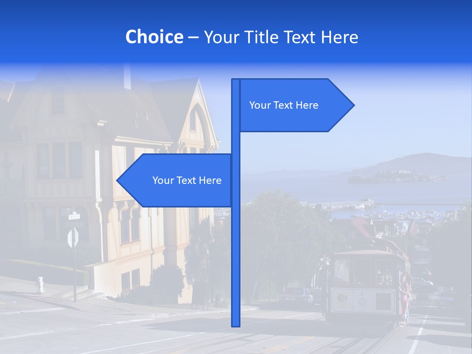 Houses At San Francisco, Usa PowerPoint Template