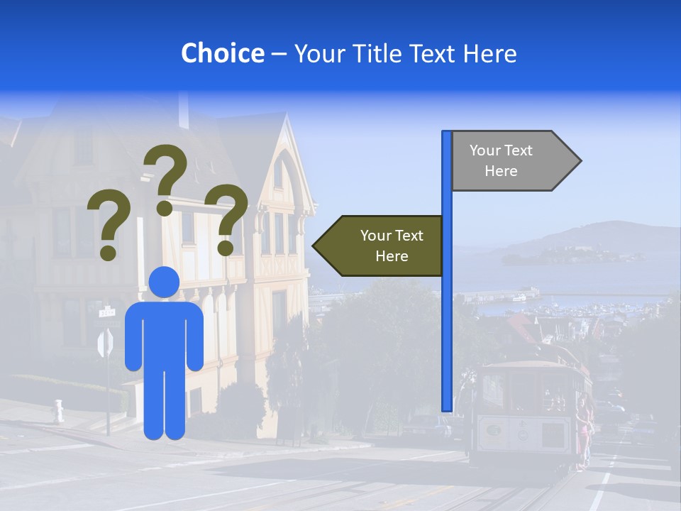 Houses At San Francisco, Usa PowerPoint Template