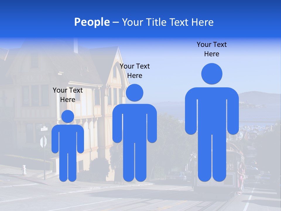 Houses At San Francisco, Usa PowerPoint Template