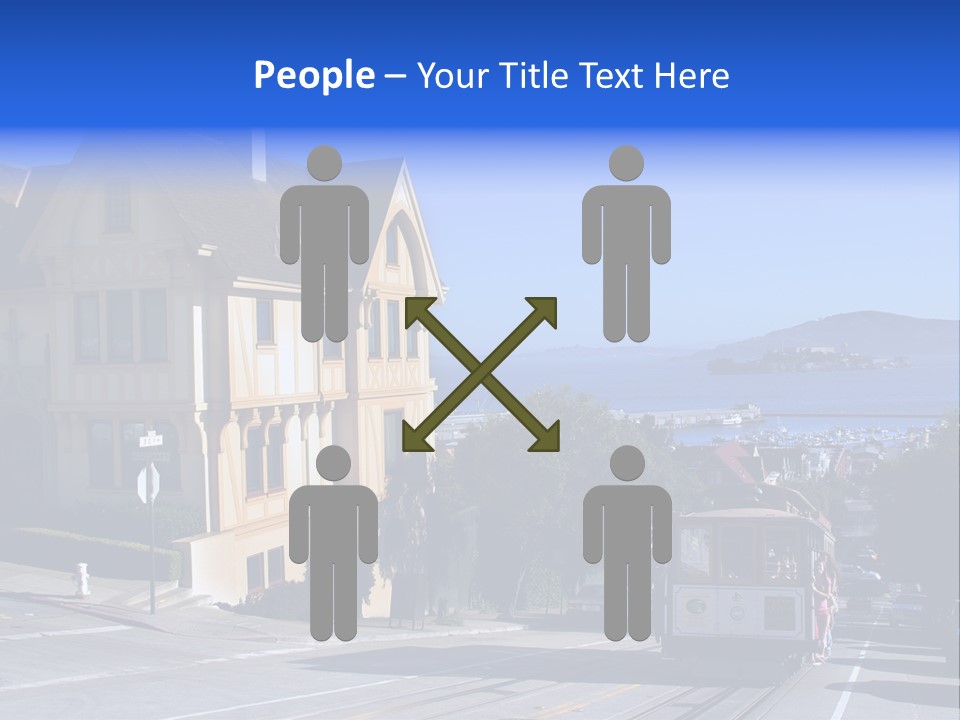 Houses At San Francisco, Usa PowerPoint Template