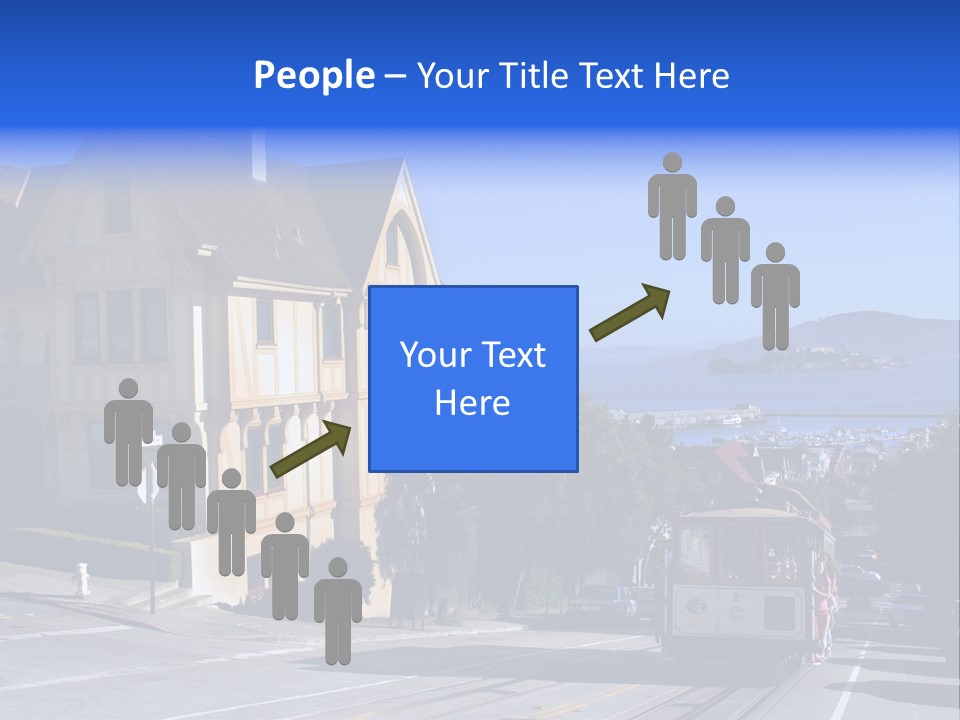 Houses At San Francisco, Usa PowerPoint Template