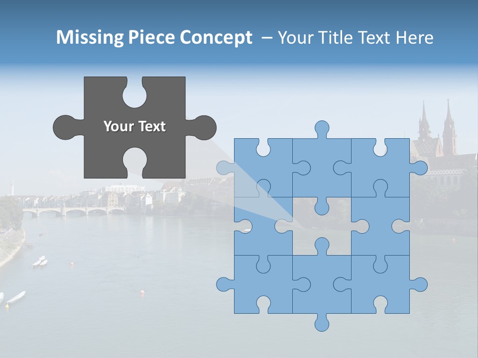 A River With A Bridge And Buildings In The Background PowerPoint Template