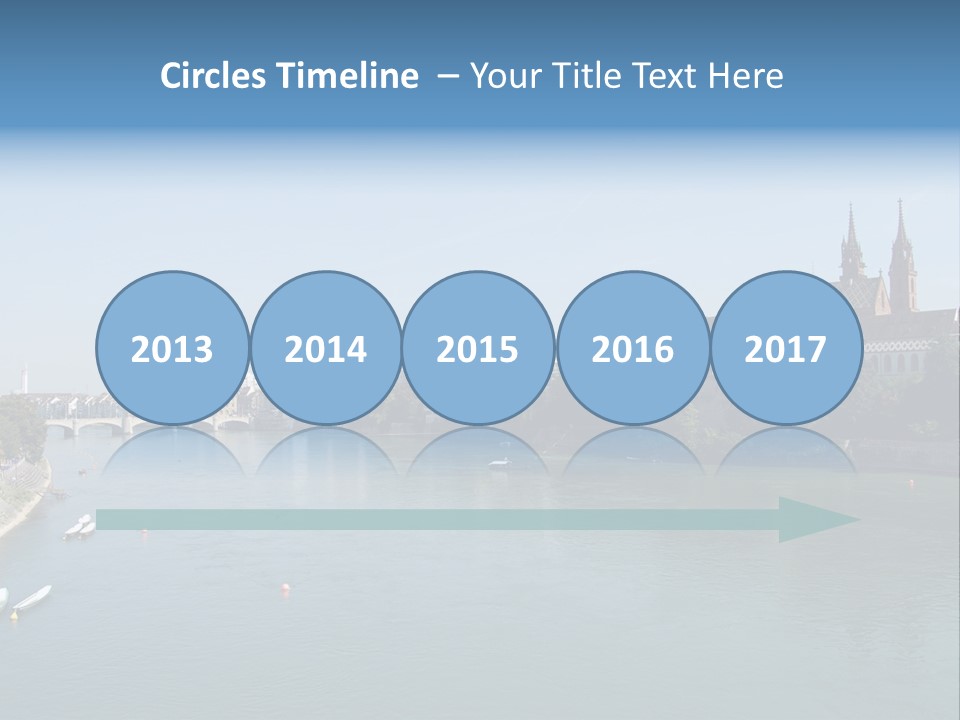 A River With A Bridge And Buildings In The Background PowerPoint Template