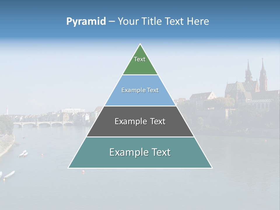 A River With A Bridge And Buildings In The Background PowerPoint Template