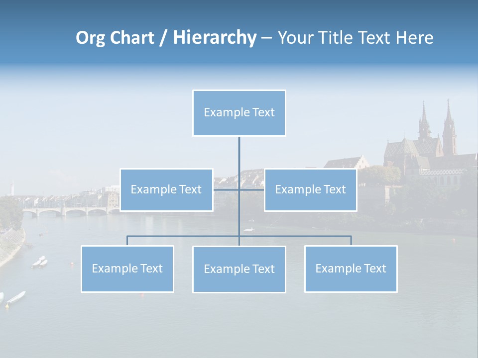 A River With A Bridge And Buildings In The Background PowerPoint Template
