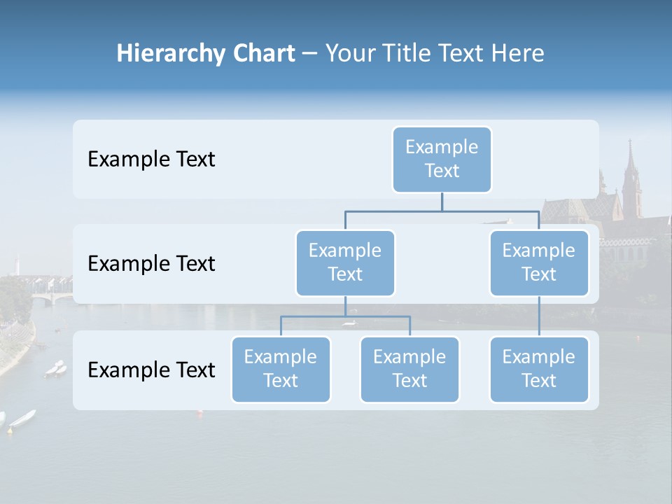 A River With A Bridge And Buildings In The Background PowerPoint Template