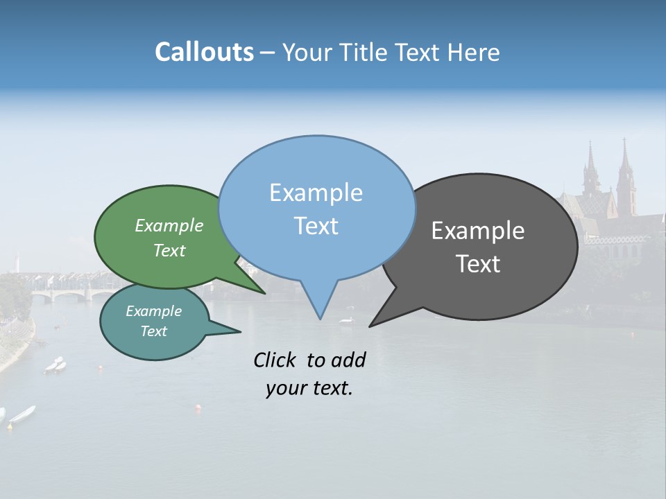 A River With A Bridge And Buildings In The Background PowerPoint Template