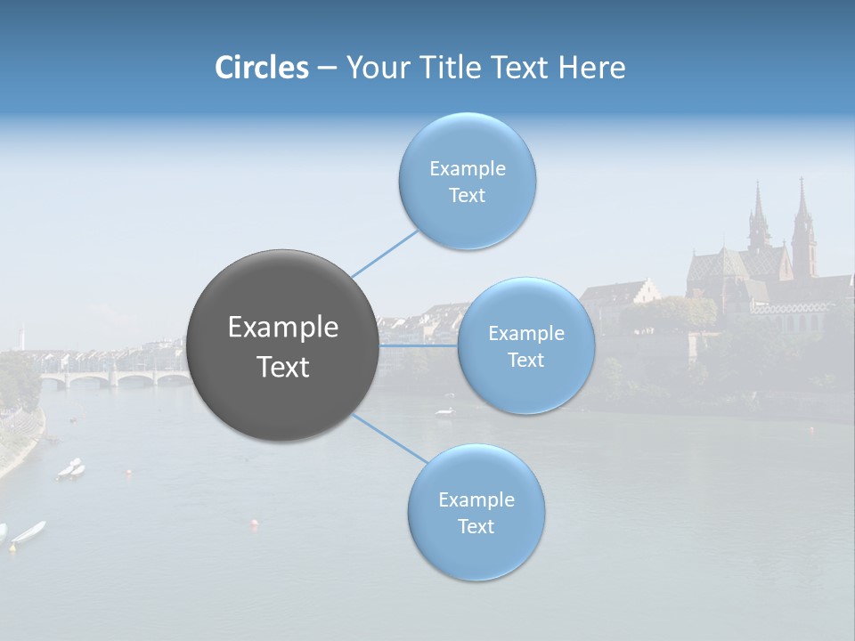 A River With A Bridge And Buildings In The Background PowerPoint Template