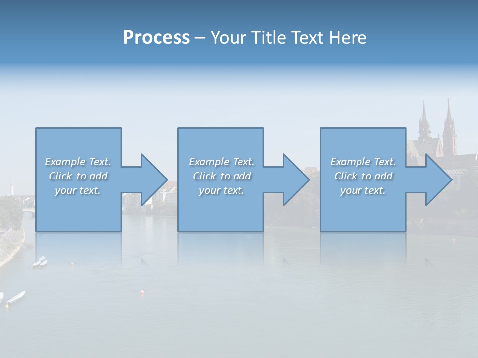 A River With A Bridge And Buildings In The Background PowerPoint Template