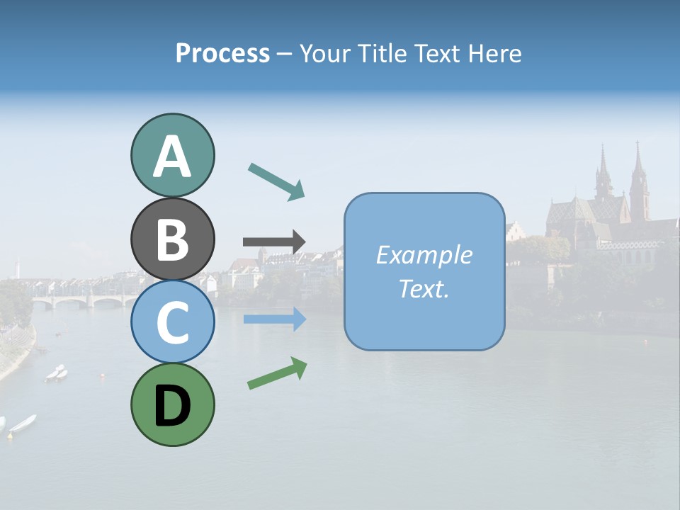 A River With A Bridge And Buildings In The Background PowerPoint Template