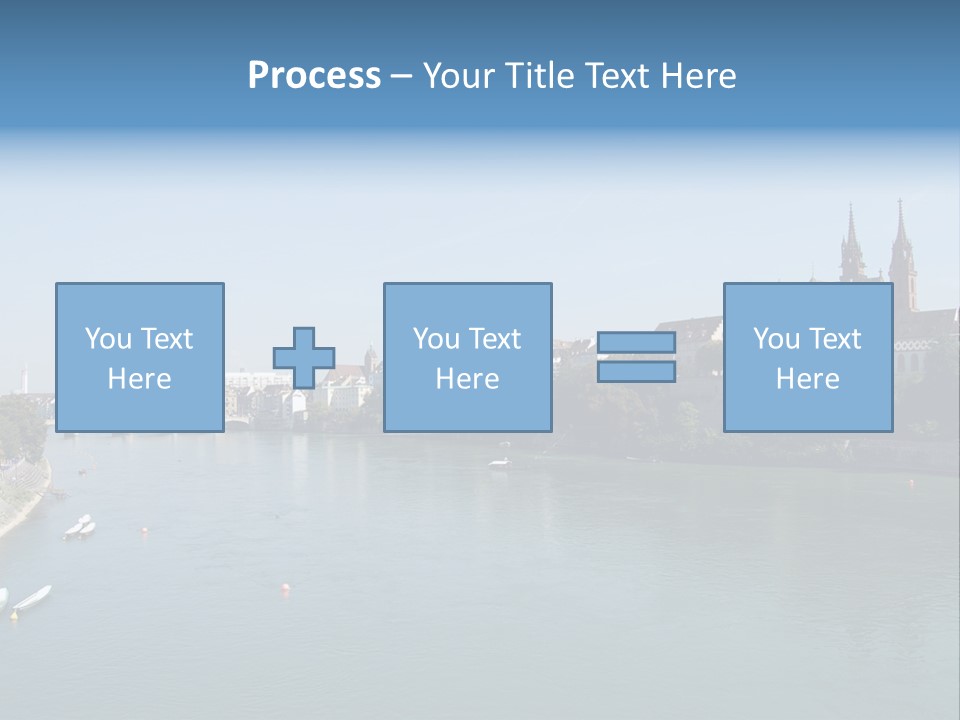 A River With A Bridge And Buildings In The Background PowerPoint Template