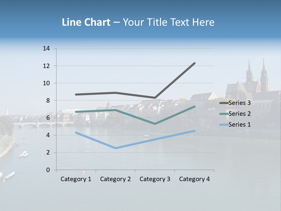 A River With A Bridge And Buildings In The Background PowerPoint Template