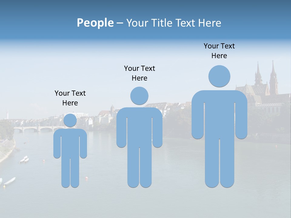 A River With A Bridge And Buildings In The Background PowerPoint Template