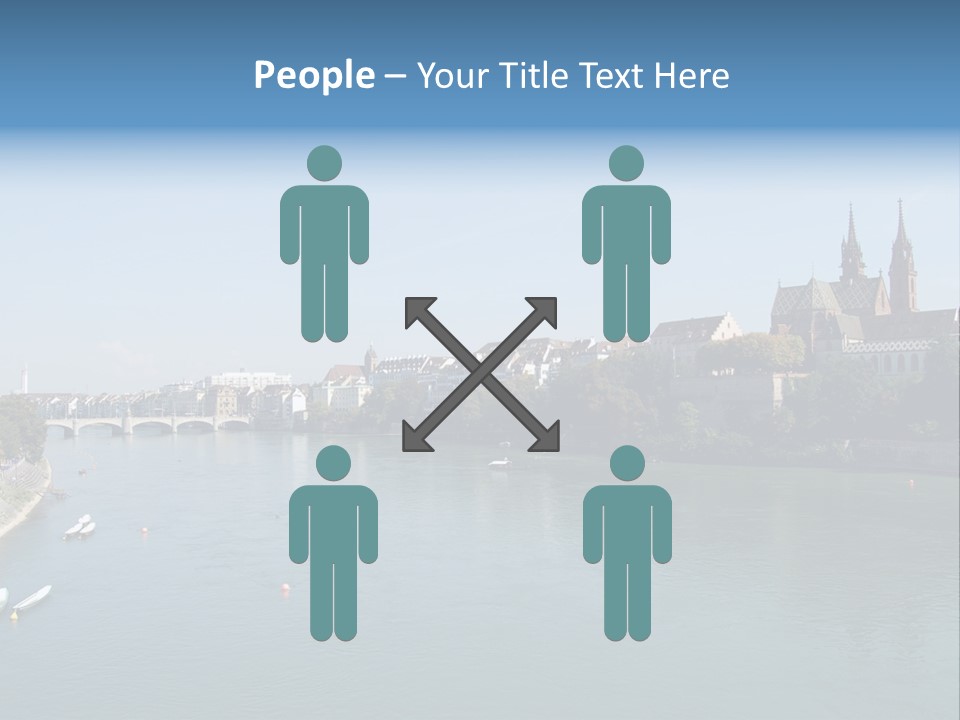 A River With A Bridge And Buildings In The Background PowerPoint Template