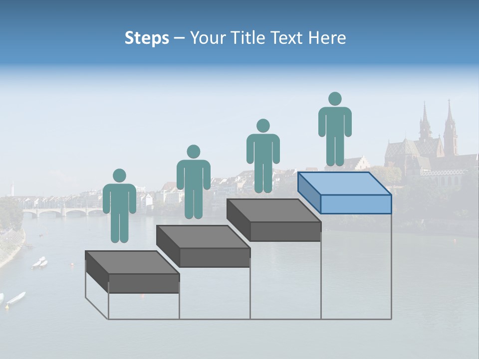 A River With A Bridge And Buildings In The Background PowerPoint Template