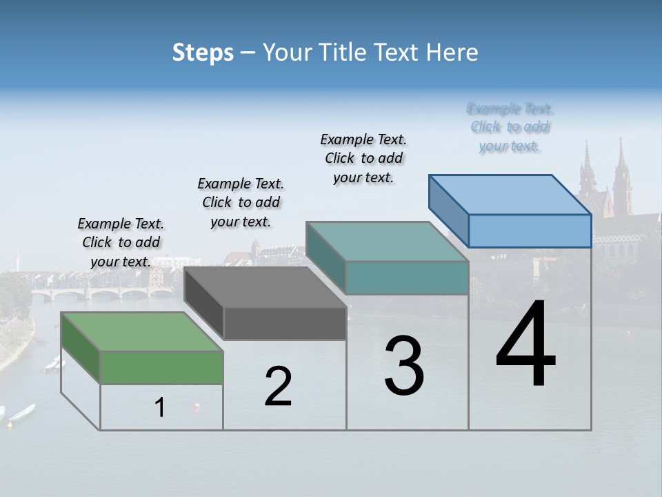 A River With A Bridge And Buildings In The Background PowerPoint Template