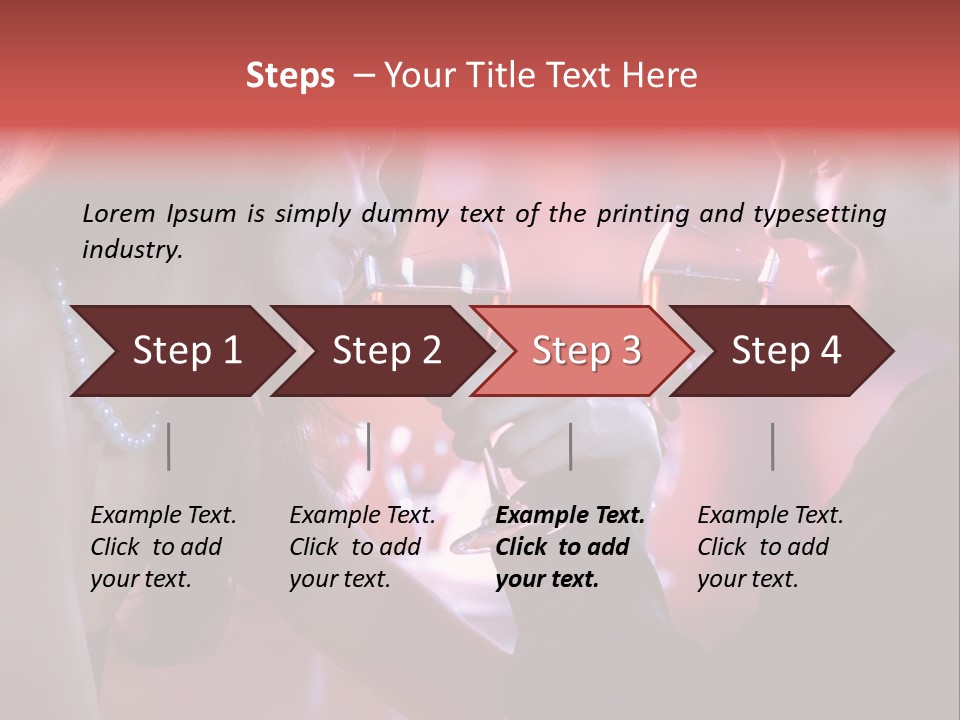 Young Couple Sharing A Glass Of Red Wine In Restaurant, Celebrating Or On Romantic Date PowerPoint Template