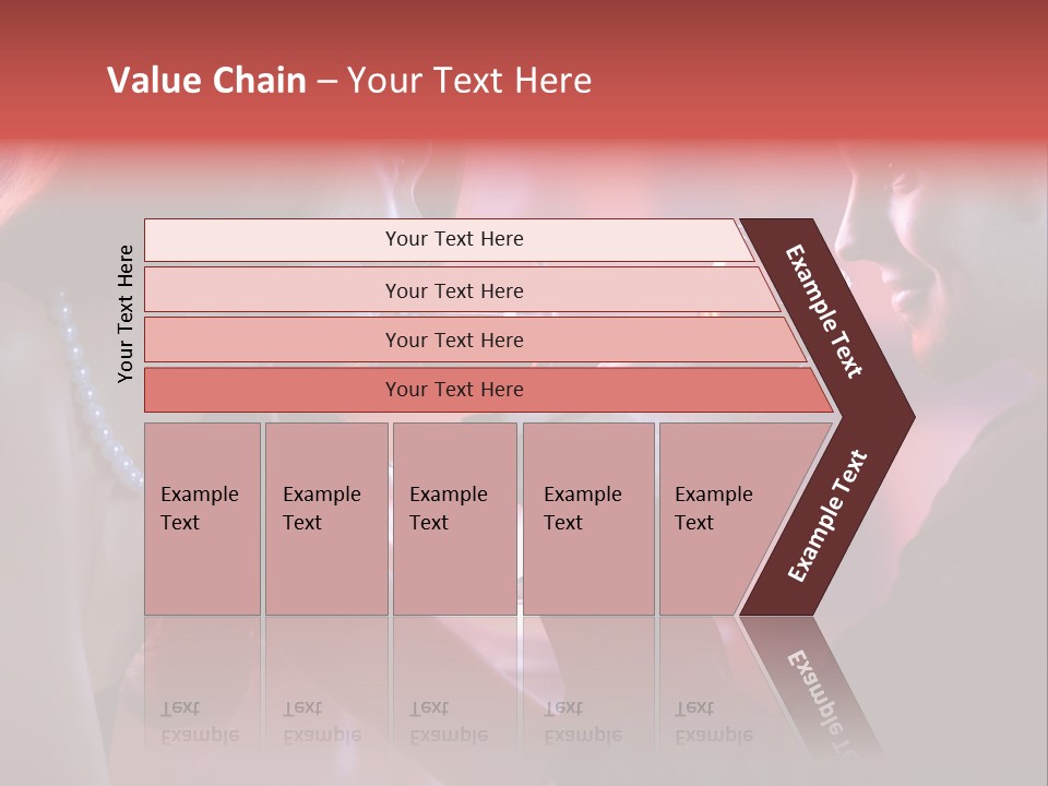 Young Couple Sharing A Glass Of Red Wine In Restaurant, Celebrating Or On Romantic Date PowerPoint Template