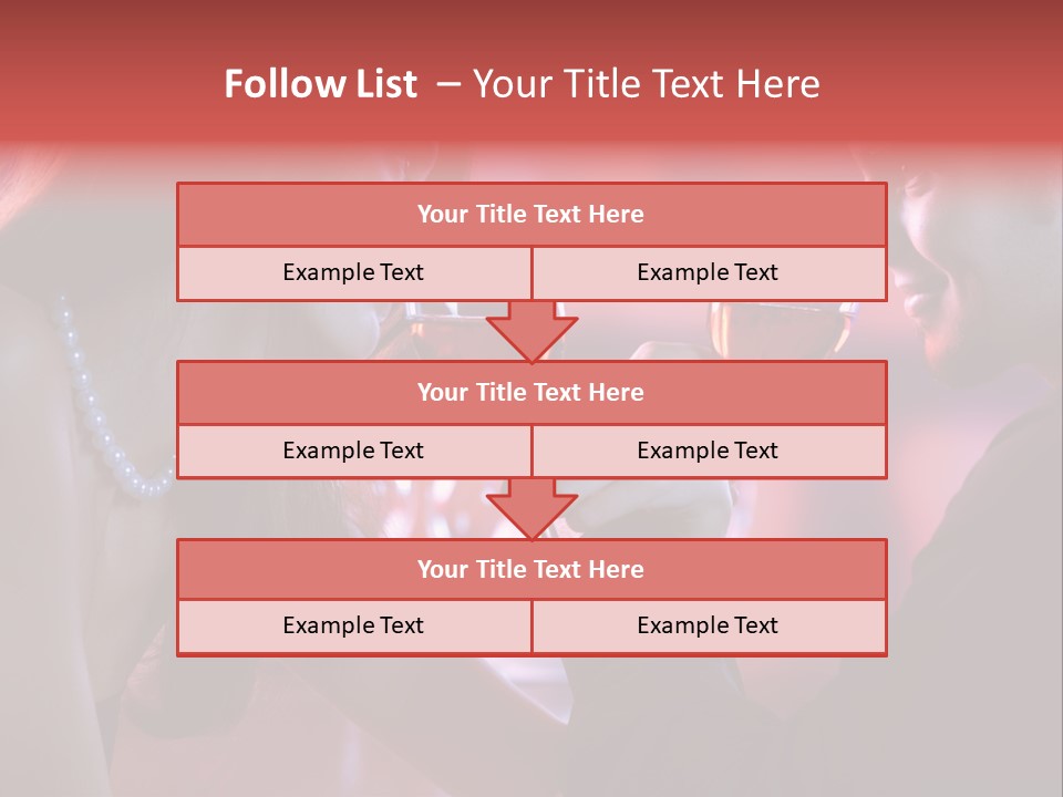 Young Couple Sharing A Glass Of Red Wine In Restaurant, Celebrating Or On Romantic Date PowerPoint Template
