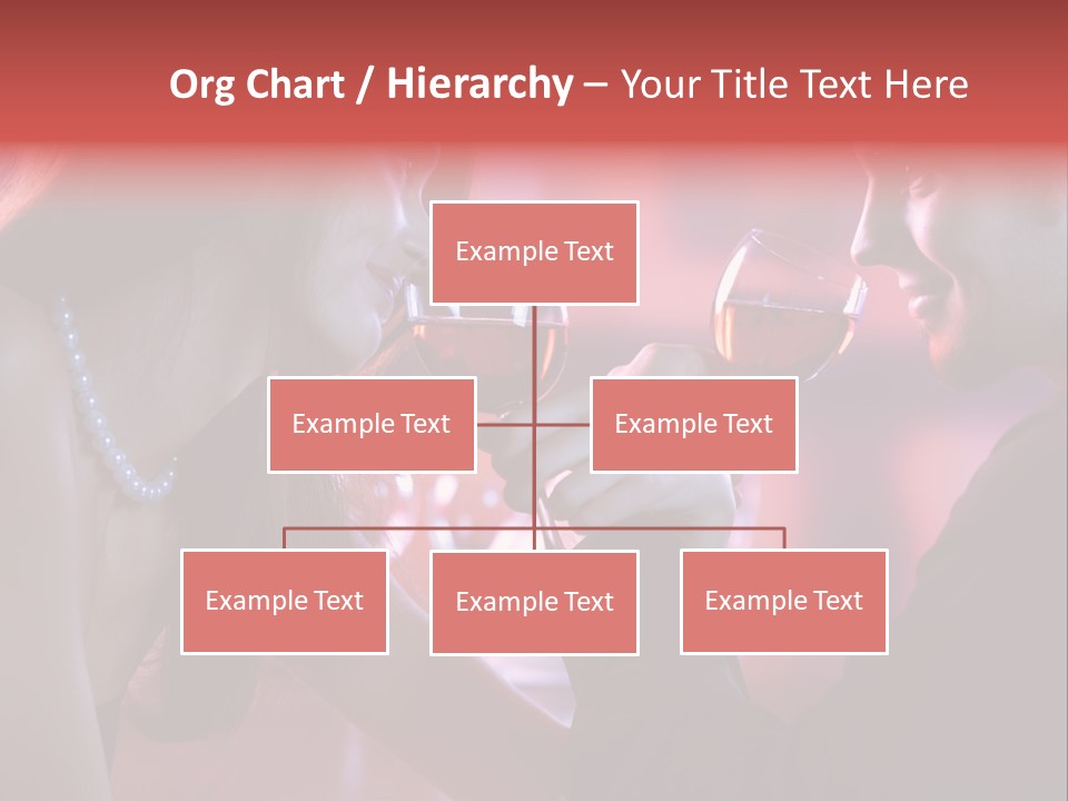 Young Couple Sharing A Glass Of Red Wine In Restaurant, Celebrating Or On Romantic Date PowerPoint Template