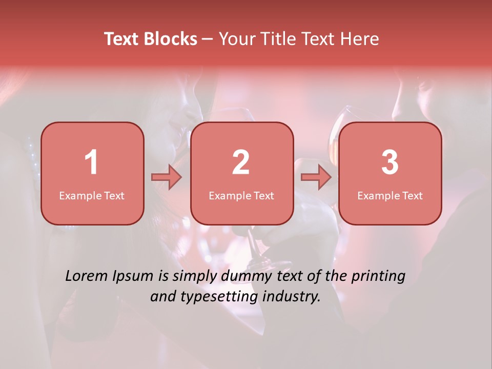 Young Couple Sharing A Glass Of Red Wine In Restaurant, Celebrating Or On Romantic Date PowerPoint Template