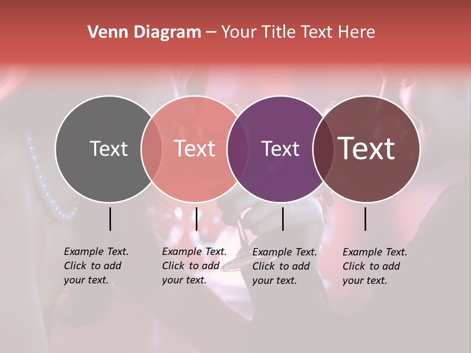 Young Couple Sharing A Glass Of Red Wine In Restaurant, Celebrating Or On Romantic Date PowerPoint Template