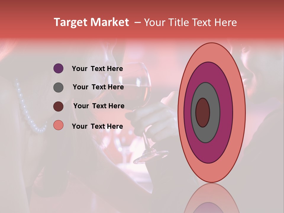 Young Couple Sharing A Glass Of Red Wine In Restaurant, Celebrating Or On Romantic Date PowerPoint Template