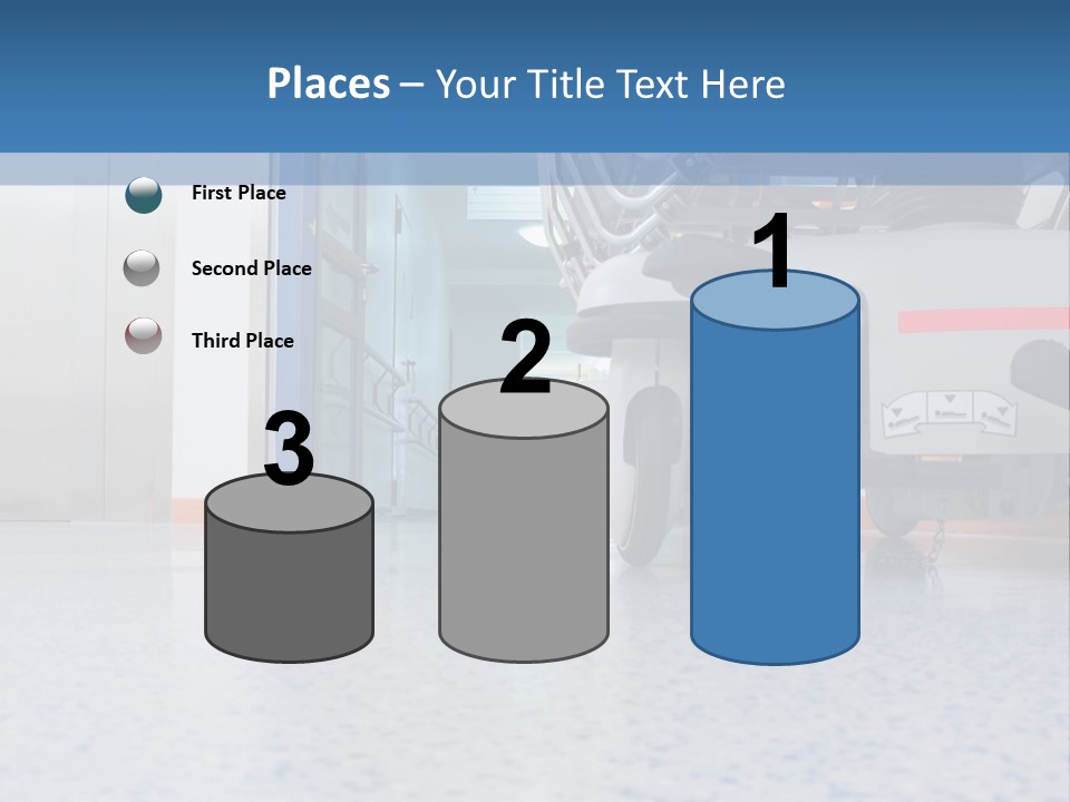Sickbed In Corridor PowerPoint Template
