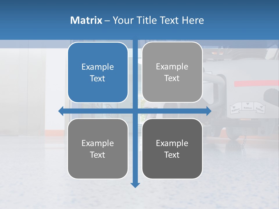 Sickbed In Corridor PowerPoint Template