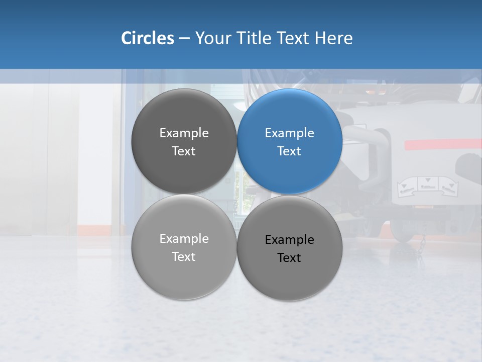 Sickbed In Corridor PowerPoint Template