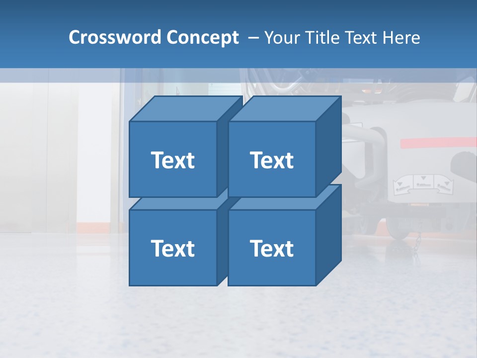 Sickbed In Corridor PowerPoint Template