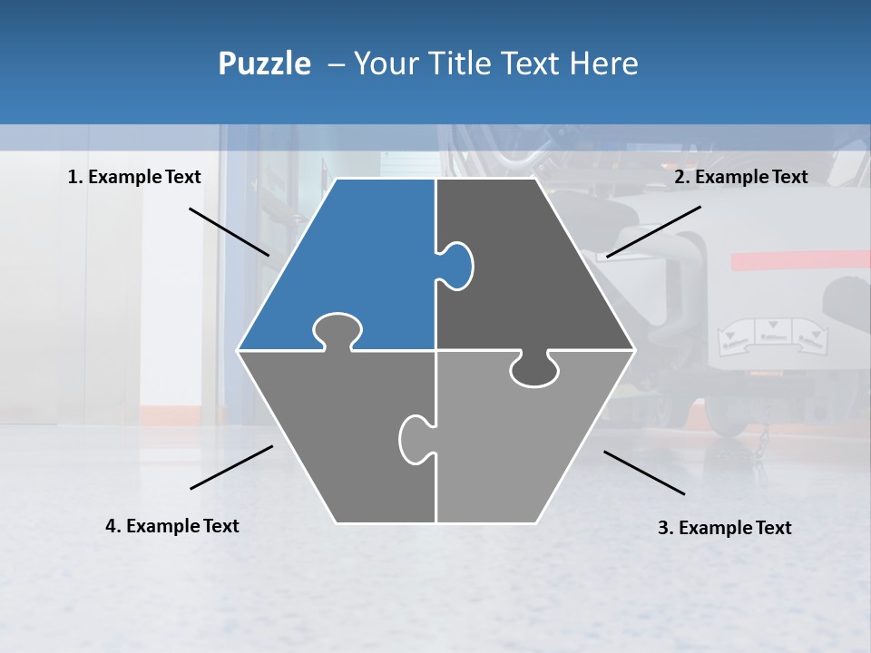 Sickbed In Corridor PowerPoint Template