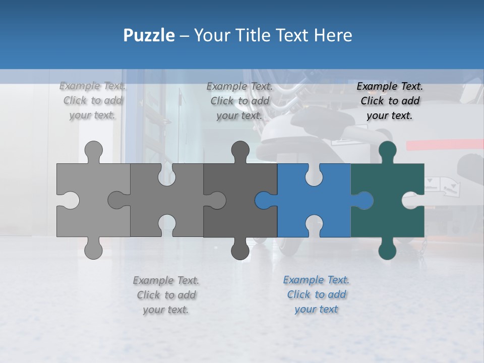 Sickbed In Corridor PowerPoint Template