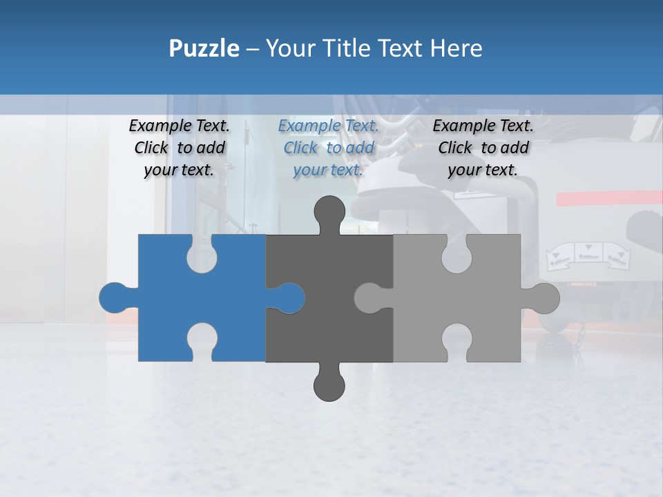 Sickbed In Corridor PowerPoint Template