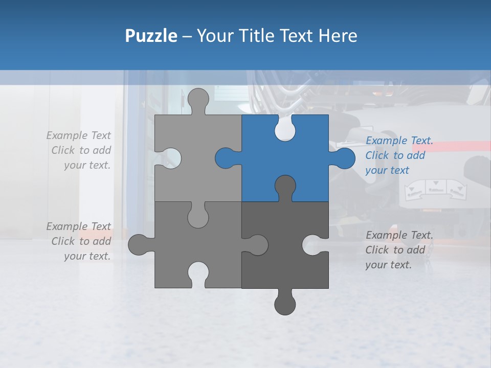 Sickbed In Corridor PowerPoint Template