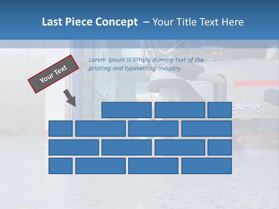 Sickbed In Corridor PowerPoint Template