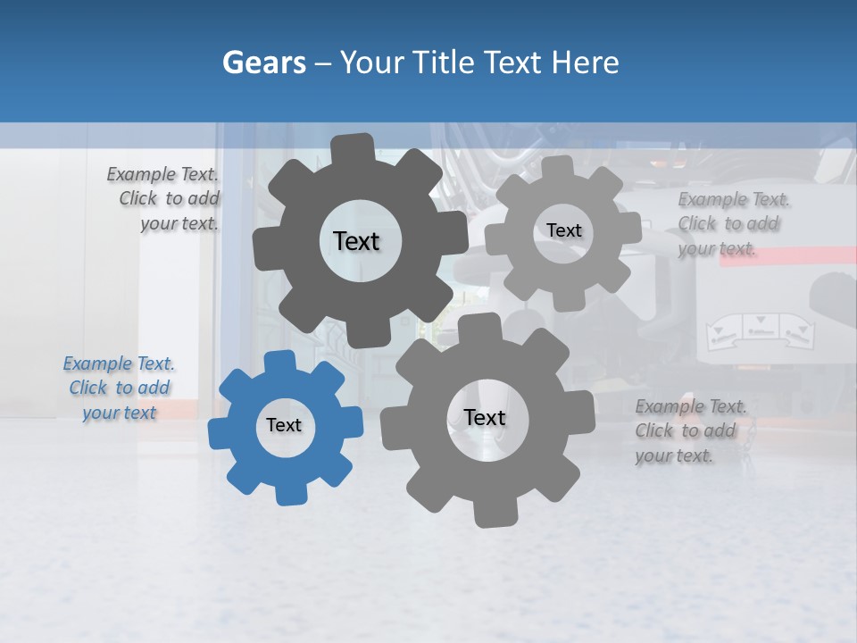 Sickbed In Corridor PowerPoint Template