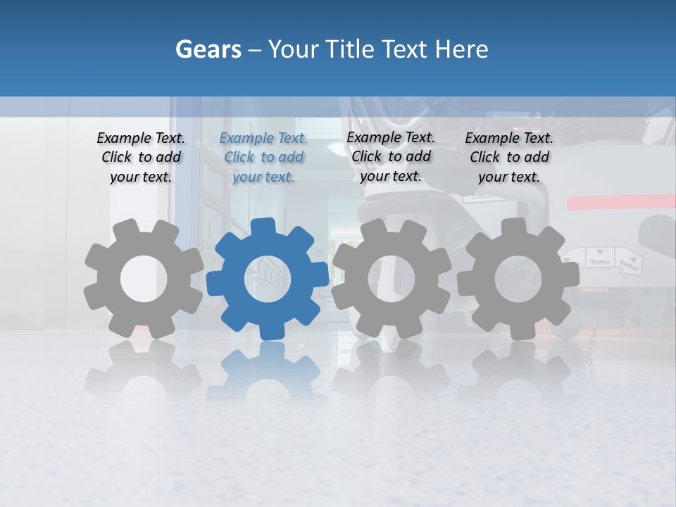 Sickbed In Corridor PowerPoint Template