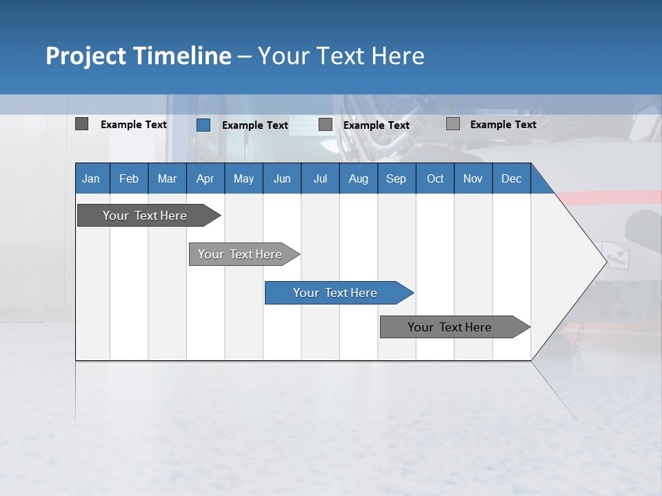 Sickbed In Corridor PowerPoint Template