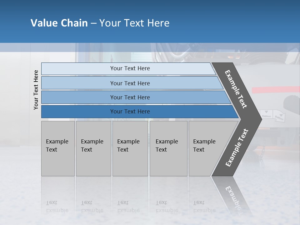 Sickbed In Corridor PowerPoint Template