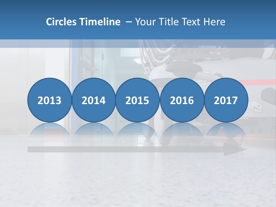 Sickbed In Corridor PowerPoint Template